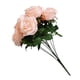 thumbnail image 4 of Ramo de rosas artificiales de Worallymy 10 cabezas simulación Floral decoración para el hogar oficina mesa centro de mesa rosa falsa Worallymy JD735804551, 4 of 6
