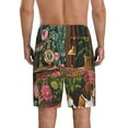 thumbnail image 5 of Cauagu Dog On Floral Couch Print Pajama Bottoms for Men Sleep Pajama Shorts Elastic Waistband Sleep Pajama Short Men's PJ Shorts -Large, 5 of 6