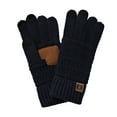 thumbnail image 3 of Dyfzdhu Women Winter Screen Gloves Warm Fleece Lined Knit Gloves Elastic Cuff Winter Navy, 3 of 3