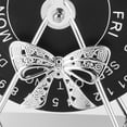 thumbnail image 3 of OULII Vintage Black Iron Rotatable Perpetual Calendar for Home Office Decoration Timeless Design 3.5 Inch, 3 of 6
