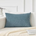 thumbnail image 2 of Hltser Kevin Textile 12x24 Inch Pillow Cover 1 Pack Boho Decorative Soft Striped Corduroy Lumbar Farmhouse Solid Color Accent Rectangle Cushion Case for Living Room Couch Sofa Bed  Light, 2 of 8