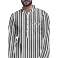 thumbnail image 4 of Atasi Printed Casual Asymmetric Kurta Pyjama For Men Designer Long Kurta Set, 4 of 4