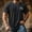 Black, variant on Mens Quick Dry Crew Neck T Shirt with Exercise Logo Print Athletic Short Sleeve Tee for Gym Running Training and Casual Activities Black M