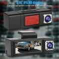 thumbnail image 6 of 3 Channel Dash Cam, EEEkit 1080P+720P+720P Car Front Rear Inside Dash Camera with IR Night Vision, 170° View Angle, 3.16" IPS Display, Car Three-Way Video Recorder with Parking Mode, G-Sensor, 6 of 9