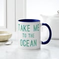 thumbnail image 4 of CafePress - Take Me To The Ocean Print - 11 oz Ceramic Mug - Novelty Coffee Tea Cup, 4 of 4