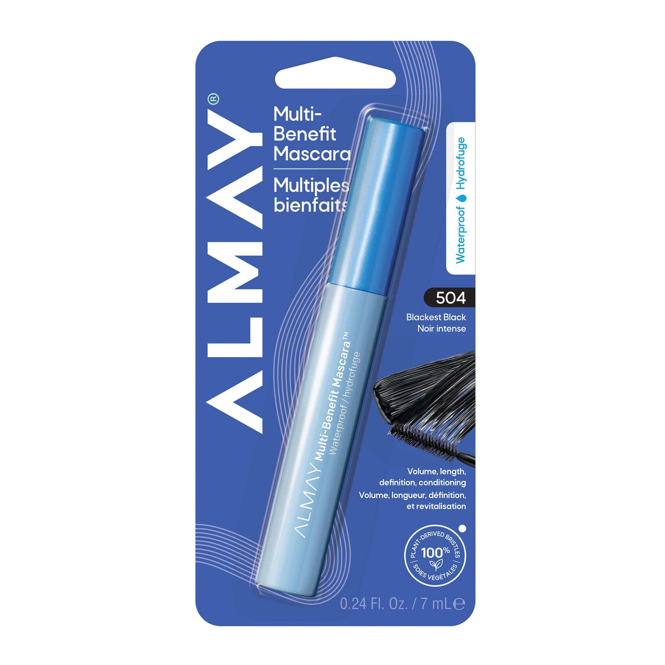 Almay Length & Lift Waterproof Mascara, 40 Black, Hypoallergenic