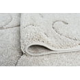 thumbnail image 4 of Transitional Area Rug Shag Thick (5'3'' x 7'3'' Oval) Scroll Cream, Beige Living Room Easy to Clean, 4 of 5