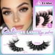 thumbnail image 3 of Pestañas postizas Losha Fluffy Cat Eye 3D de visón sintético, 7 pares, 3 of 7