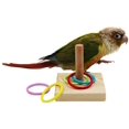 thumbnail image 2 of Juguetes para pájaros, juguetes de mesa para trucos de pájaros, entrenamiento de baloncesto, apilamiento de anillos de color, juguetes para masticar loros, juguetes para forar, juegos educativos,, 2 of 7