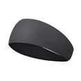 thumbnail image 2 of Men Sports Headband Moisture Wicking Wide Workout Headband Quick Drying Solid Color Running Cycling Sweatband Headband, 2 of 8