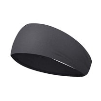 Men Sports Headband Moisture Wicking Wide Workout Headband Quick Drying Solid Color Running Cycling Sweatband Headband