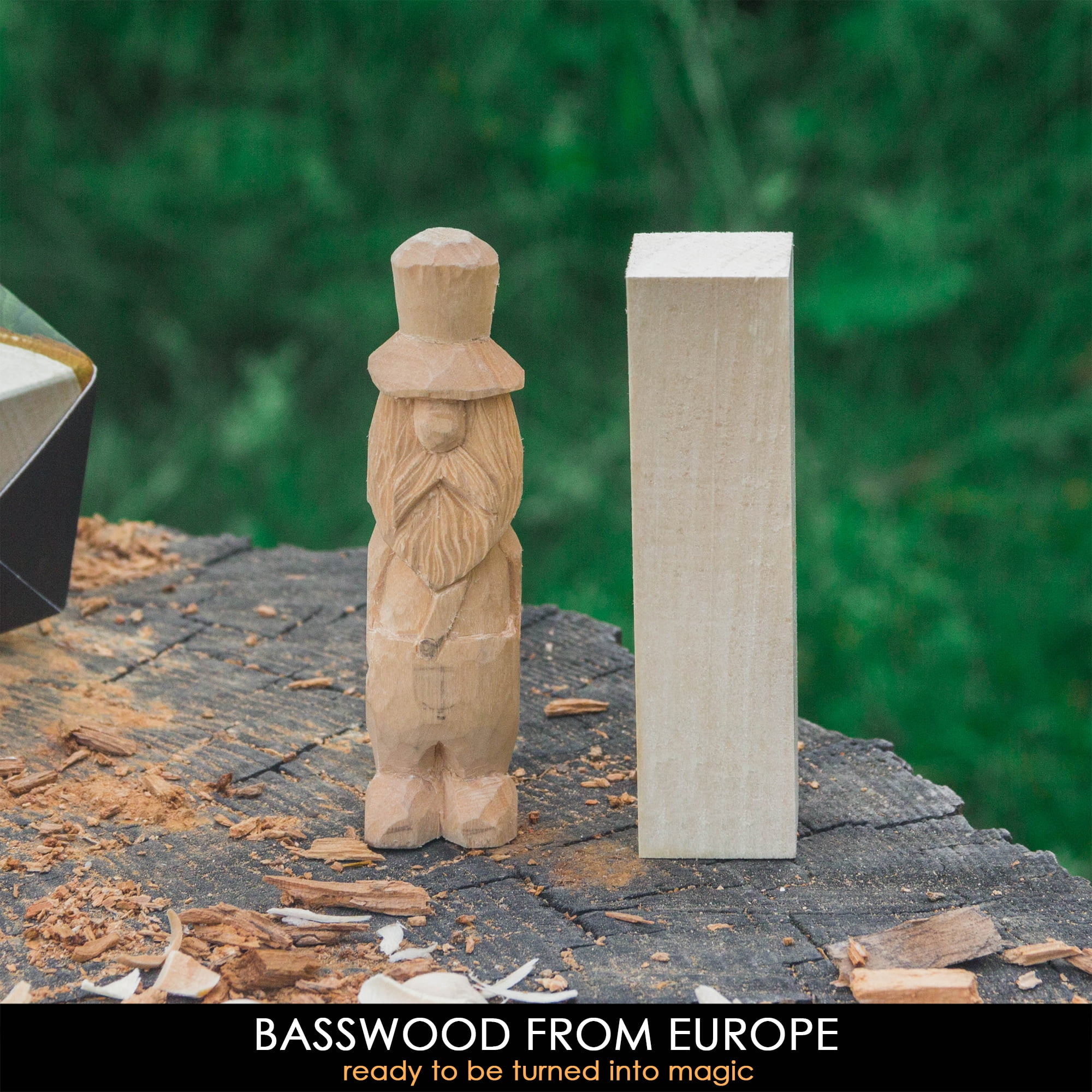 Beavercraft BeaverCraft BW16 pcs Basswood Carving Blocks Carving Wood  Whittling Wood Bass to Carve Soft Wood Carving Kit for Beginners Block