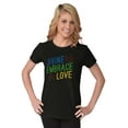 thumbnail image 3 of Shine Embrace Autistic Awareness Womens Slim Fit Graphic Tee Brisco Brands S, 3 of 5