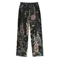 thumbnail image 2 of FORMRS Kids Pajama Pants with Pockets Size 6-8Y Boys Lounge Sleep Bottoms, Dark Flowers Pattern, 2 of 8