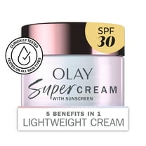 Olay Face Cream Super Serum Cream Face Moisturizer SPF 30, Mini Trial Size, 15 mL