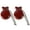 brown, variant on 2 Pcs Flamenco Dance Castanets with String Spanish Castanet Hand Percussion Instrument Musical Toy for Kids Adults
