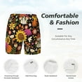 thumbnail image 5 of Balery Sunflowers Mushrooms Mens Swim Trunks Swim Shorts for Men Quick Dry Inseam Beach Shorts with Compression Liner Pocket-Large, 5 of 9