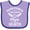 Lavender and Purple, variant on Inktastic Handpicked for Earth by My Mimi in Heaven with Angel Wings Boys or Girls Baby Bib