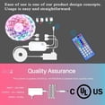 thumbnail image 5 of Cozylady Alexa LED Strip Lights 65.6FT, WiFi LED Light Strips Compatible with Alexa,Google Home Controlled by Smart APP, Music Sync LED Lights Strip for Bedroom Decor, Room Decor, Children's Room, 5 of 5