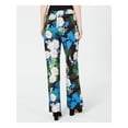 thumbnail image 2 of INC $89 Womens New 1149 Black Blue White Green Printed Crepe Wide Leg Pants 4, 2 of 4