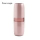 thumbnail image 5 of Estuche de cepillo de dientes Portátil Pasta de dientes Contenedor Polvo a prueba de polvo Plástico Diario Uso Diario Sencillo Holder Holder College Senderismo Cuatro tazas-rosa sidaley HA028212-08, 5 of 6