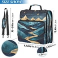 thumbnail image 2 of FORMRS Zipper Binder with Shoulder Strap 2-inch Ring 500 Sheet Capacity File Bag, Dark Mountains, 2 of 5
