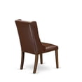 thumbnail image 4 of East West Furniture Forney 38" Faux Leather Dining Chair in Mahogany (Set of 2), 4 of 9