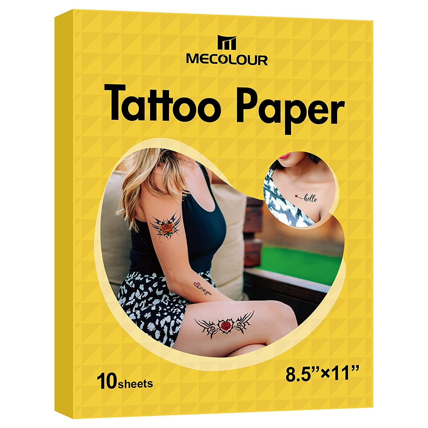Office Max Temporary Tattoo Paper Paper INKJET printer 4”X5” - 5