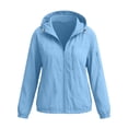 thumbnail image 5 of Ihhxva Softshell Jacket for Women Quick Dry Fit Attached Hood Packable Design Outdoor Windbreaker S-2XL, 5 of 9