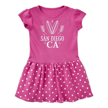 

Inktastic San Diego California Surfing Gift Toddler Girl Dress