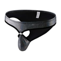 Srogem Men's Jockstrap Thong Underwear Hot Jockstrap Thong G-String Underwear Low Rise Elastic Waistband Underwear