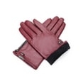 thumbnail image 3 of Wristed Zipper Leather Gloves, 3 of 6