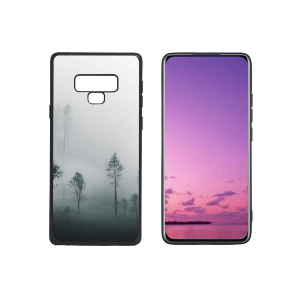 Foggy-Forest-363 Phone Case, Degined for Samsung Galaxy Note 9 Case Men Women, Flexible Silicone Shockproof Case for Samsung Galaxy Note 9