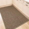 thumbnail image 2 of Kitchen Rugs 32"x48", Non-Slip Kitchen Mats for Floor, Super Absorbent and Stain Resistant Kitchen Rugs, Machine Washable Rugs for Kitchen, Hallway, Laundry & Sink, Brown, 2 of 10