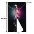 thumbnail image 3 of Doorway Drape Split Curtains, Day of The Dead Skeleton Room Divider Privacy Door Curtains, 34" x 56", 3 of 7