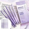 thumbnail image 2 of MOQIN Black Ink Gel Pens 5 PCS Set, Fine Point 0.5mm Cute Pens, Aesthetic Gel Pens Comfort Grip Smooth Writing Pen for Journaling and Signature, 2 of 9