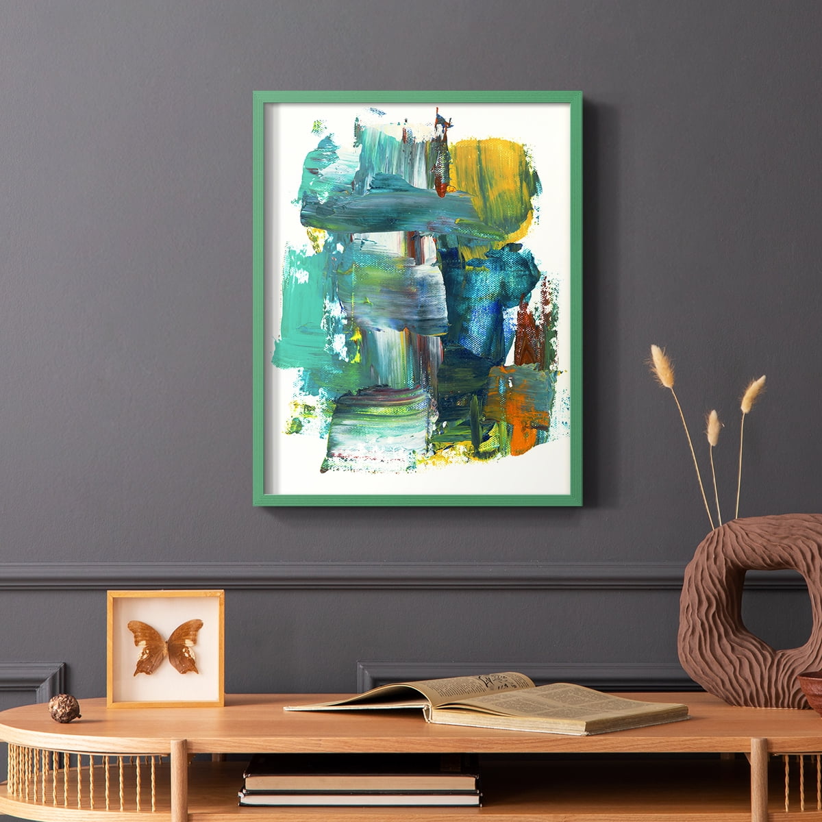Abstract I in Paper Solid Wood 8 x 10 Framed Print