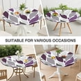 thumbnail image 7 of Bohemian Style Floral Print Round Tablecloth - Elastic Hem Fits 52 to 56 Inch Tables - Vibrant Table Cover for Dining Room Kitchen Decor, 7 of 7
