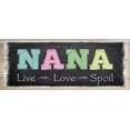 thumbnail image 2 of Greene, Taylor 24x12 White Modern Wood Framed Museum Art Print Titled - LIVE LOVE SPOIL ver2, 2 of 4