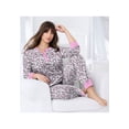 thumbnail image 6 of Dreams & Co. Plus Size Thermal Henley Pajama Set, 6 of 6