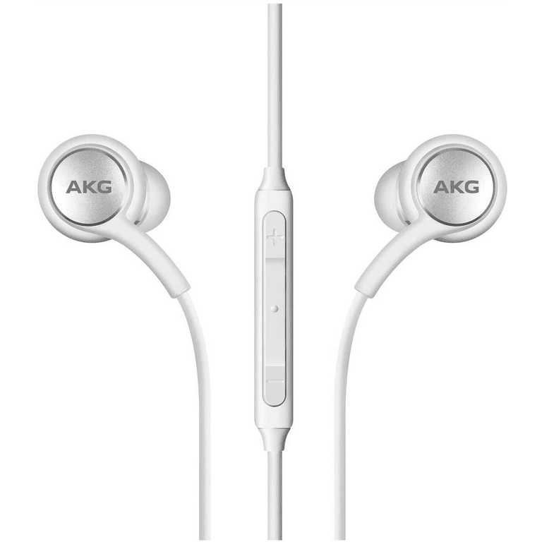 Type C buds with braided cable For Realme X3 SuperZoom Designed by AKG headphones with Microphone White USB C Connector