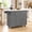 Gray, variant on 43" Modern Kitchen Island on Wheels with Drop Leaf & Storage, Faux Marble Tabletop, 3 Drawers with Spice Rack & Towel Rack, Rolling Kitchen Cart for Small Space, Black