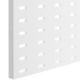 thumbnail image 2 of 2 Count Peg Board Rack Office Desk Decor Pegboard Storage Wall Mount Tools Organizer White Plastic, 2 of 6