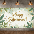 thumbnail image 5 of Golden Glitter Retirement Banner Green Leaf Happy Retirement Display Gold Star Balloon Decor Retirement Backdrop for Retirement Party Farewell Celebration Office Retirement, 5 of 8