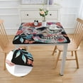 thumbnail image 2 of BANET Skull Roses Table Cover Washable s for Kitchen Dining Party white, 2 of 7