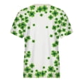 thumbnail image 6 of Guluxicc T-Shirts for Women Casual Crewneck Short Sleeve Tees St Patrick Day Shamrock Graphic Printed Pullover Tops, XL, 6 of 6