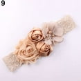 thumbnail image 2 of Ruanlalo Beautiful Lace Flower Rose Bead Hairband Newborn Baby Headband Hair Accessory Light Purple, 2 of 6