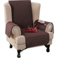 thumbnail image 1 of SHILIU-Wingback Chair Slipcover 1 Piece Waterproof Wing Chair Cover Washable Armchair Cover Stretch Furniture Protector for Living Room for Pets Kids (Brown), 1 of 4