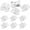White, variant on 10 Pairs Multicolor Soft Coral Fleece Thong Slippers Comfortable Indoor House Guest Hotel Spa Slippers