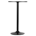 thumbnail image 6 of Gymax 6 PCS Round Pub Table 24'' Bistro Bar Cocktail Table w/Metal Base Black, 6 of 10
